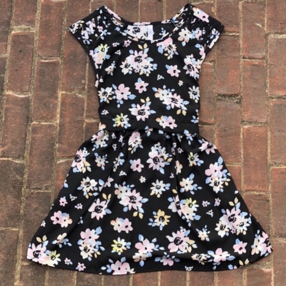 Floral Dress w/ Waist Tie - Picture 1 of 8